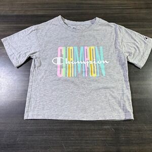 Champion Graphic T-Shirt Pastel Colors Short Sleeve Tee Top‎ Women's S Cropped